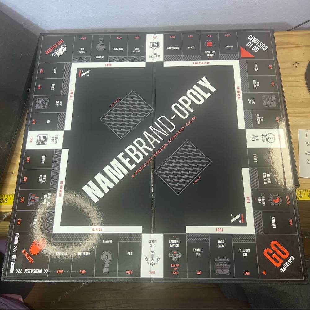 NameBrand-opoly Complete Board Game - NWOT
